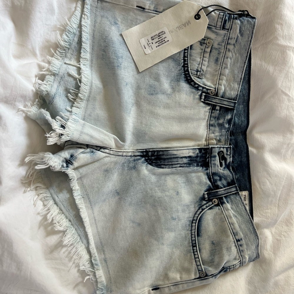 rag & bone Blue Jean Shorts